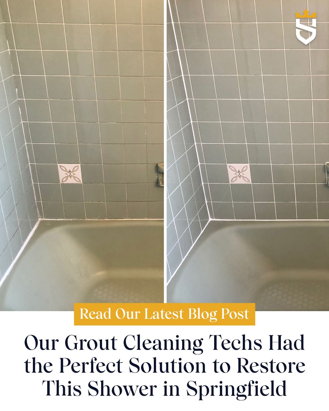 Our Grout Cleaning Techs Had the Perfect Solution to Restore This Shower in Springfield